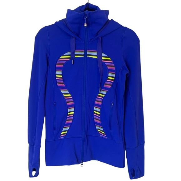 Lululemon Stride Jacket- Full Zip High Collar Hooded Athletic Jacket- Size 4 - Picture 2 of 10